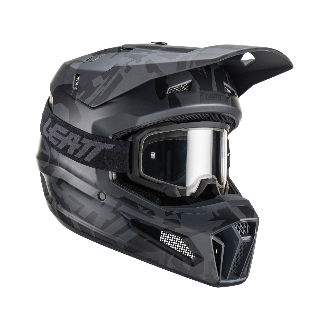 Мотошлем Leatt Moto 3.5 Helmet Kit (Stealth, XS, 2026 (1025100500))