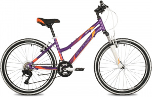 24"Велосипед STINGER LAGUNA фиолетовый, алюминий, размер 12"