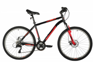 26"Велосипед FOXX  AZTEC D красный, сталь, размер 14"