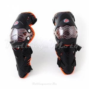 Защита колена шарнирная ATAKI SC-111 (черный/оранжевый, 020302-694-5004)
