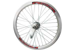 Колесо 20" заднее, втулка Stels, двойной обод цвет SILVER