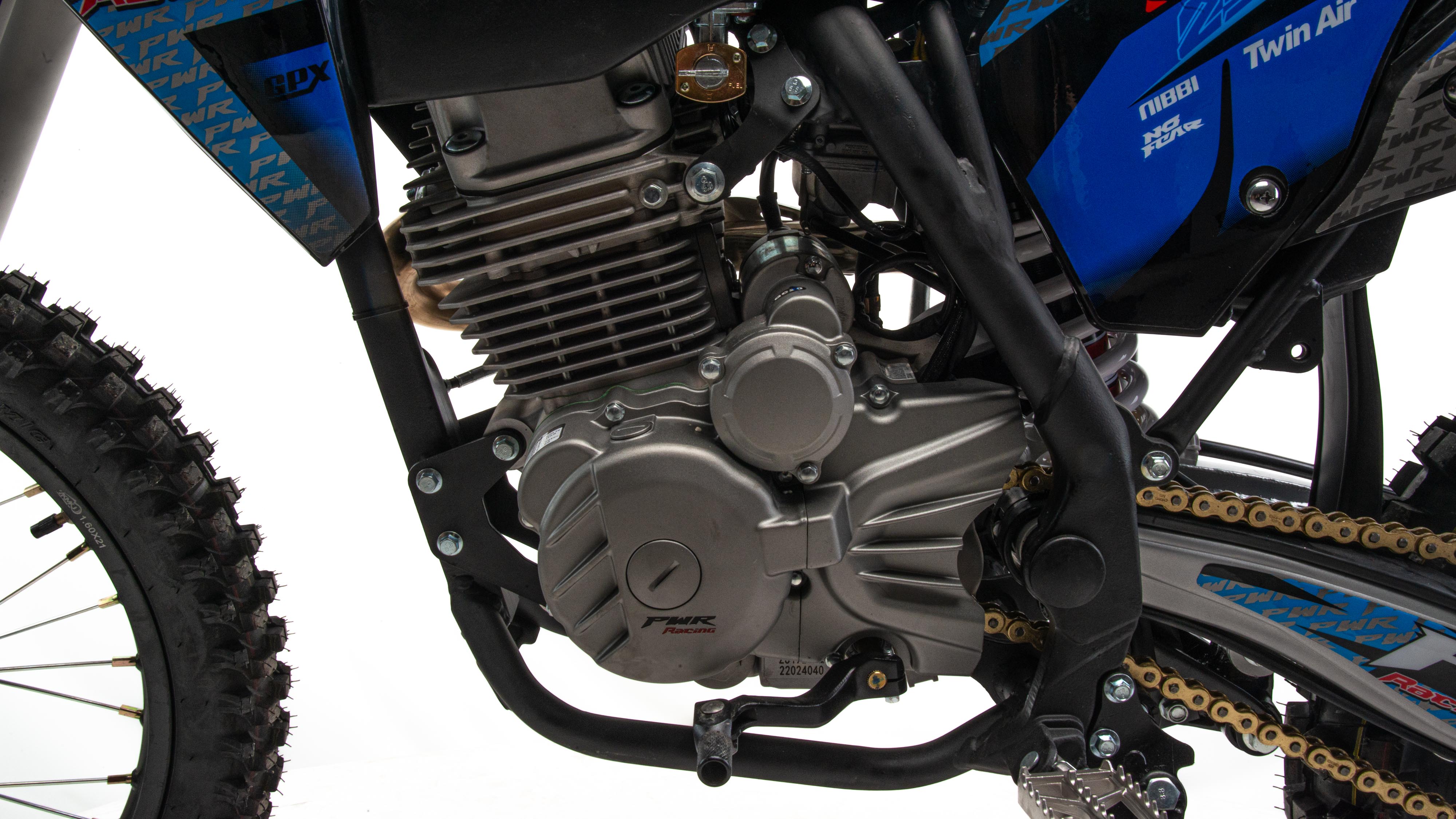 Мотоцикл Кросс PWR FZ250 (172FMM) (4V)  (4-х клапанный) синий