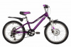 24"Велосипед NOVATRACK  NOVARA алюм.рама 11, фиолетовый, 18-скор, TY21/TS38/SG-6SI, диск.торм.STG