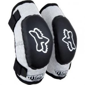Налокотники детские Fox Titan Elbow Kids Guard (Black/Silver, OS, 2022 (08038-464-OS))