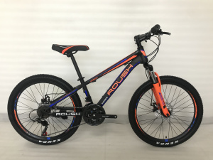  24" Велосипед ROUSH MD200-1 рама 12 (черно-оранжевый матовый)