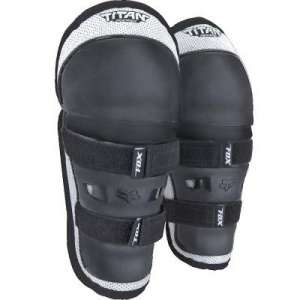 Наколенники детские Fox Titan Knee/Shin Kids Guard (Black/Silver, OS, 2022 (08037-464-OS))